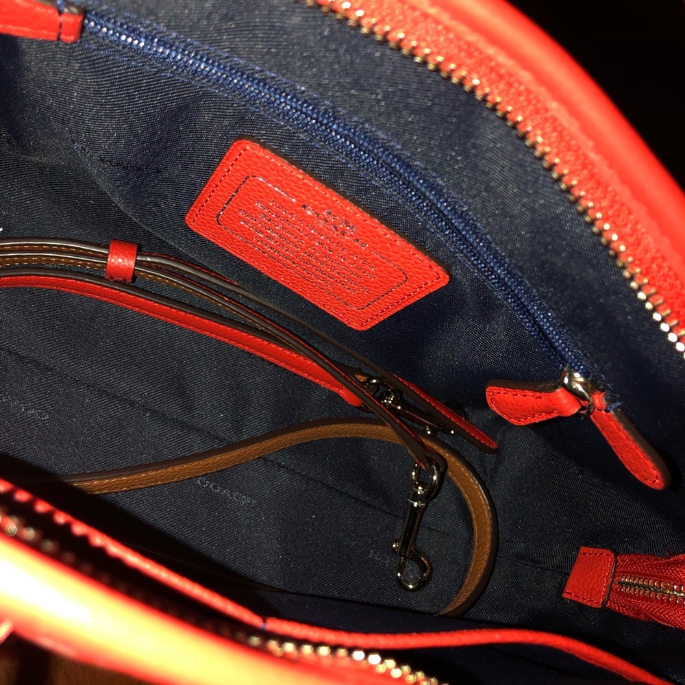 Coach Floral Nolita Satchel Carmine - Picture 2 of 4